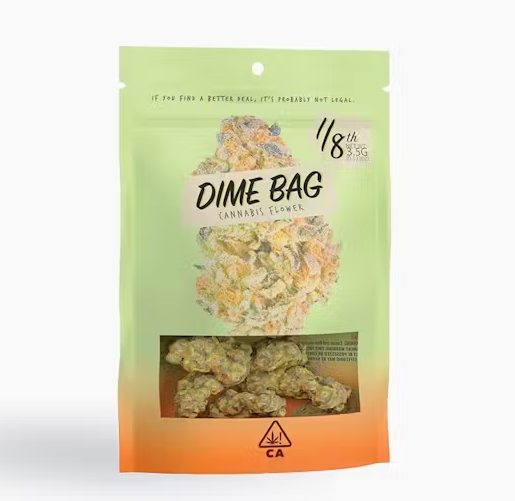 Photograph of product: Dime Bag Wedding Pie Flower 3.5g