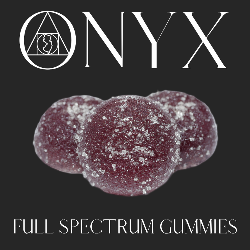 Photograph of product: ONYX Blueberry Muffins Full Spectrum Gummies 100mg (REC)