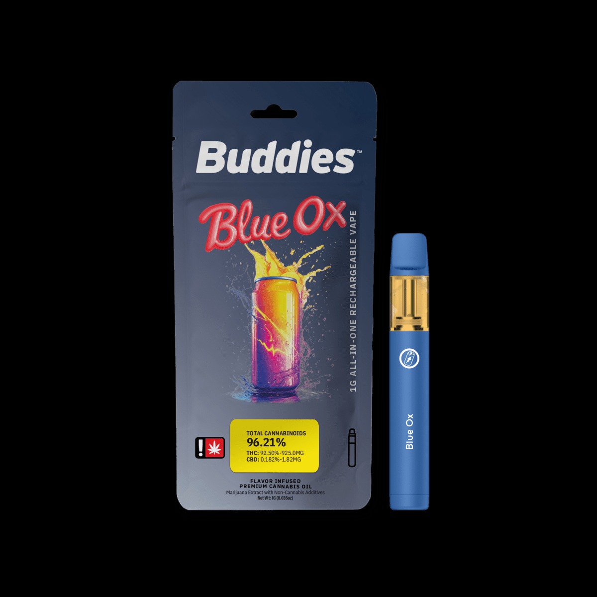 Photograph of product: Flavored AIO | Blue Ox | 1g