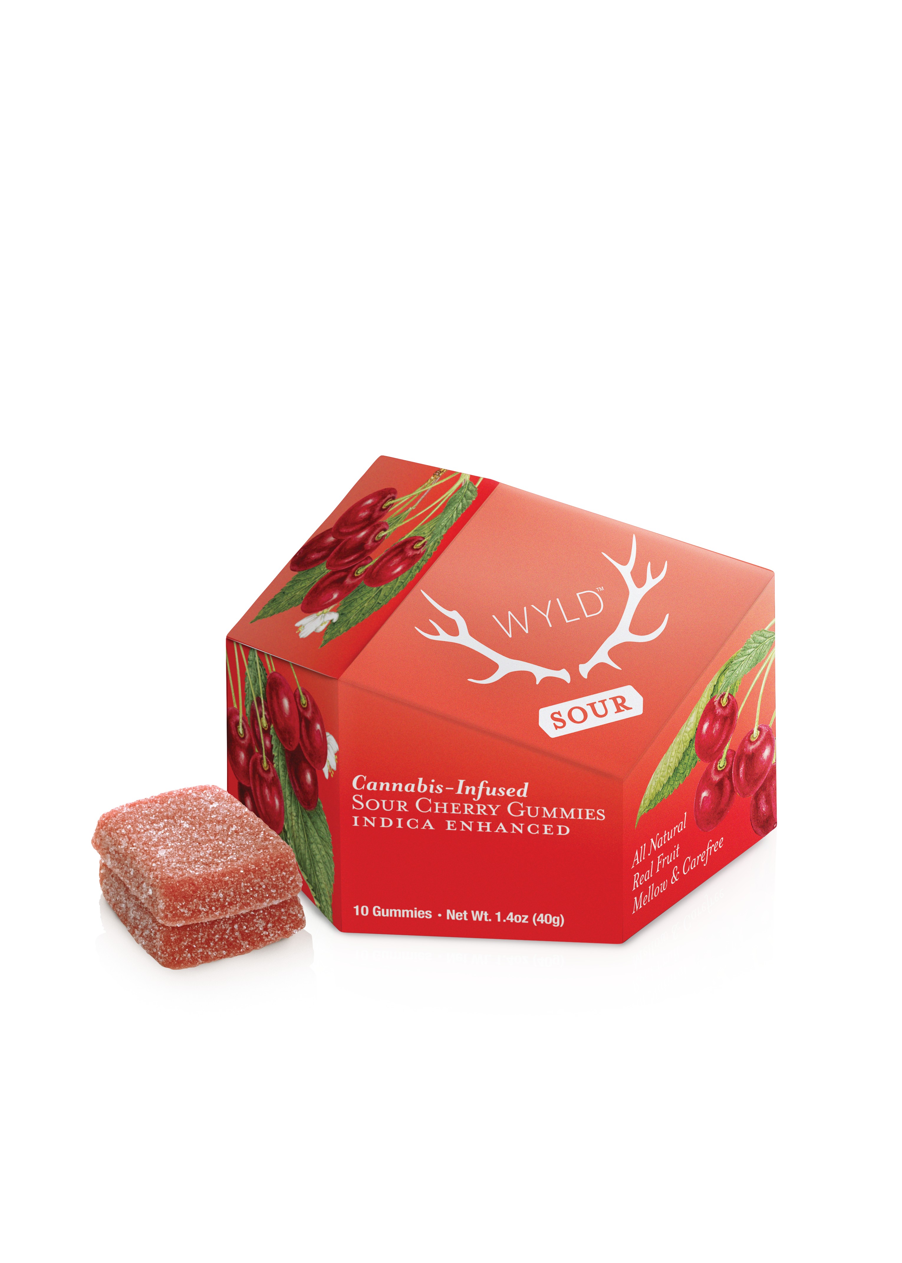 Photograph of product: Sour Cherry - Oui'd Enhanced Gummy