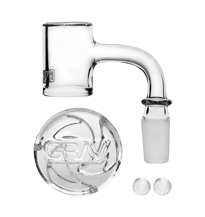 Photograph of product: GRAV Seamless Quartz Banger Set | 14mm M | 90 Degree
