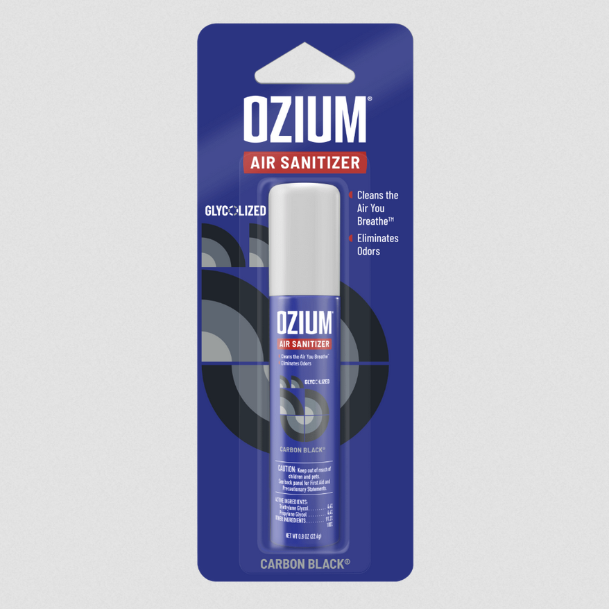 Photograph of product: Ozium Air Sanitizers (0.8oz) - Carbon Black