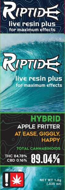 Photograph of product: Riptide - Apple Fritter (H) - Live Resin Cartridge 1g