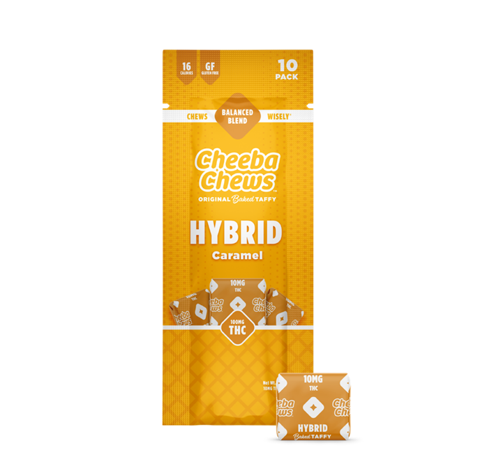 Photograph of product: Cheeba Chews | Caramel | Original Baked Taffy 10PK