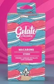 Photograph of product: Gelato - Macarons Live Resin Cartridge - 1Gram