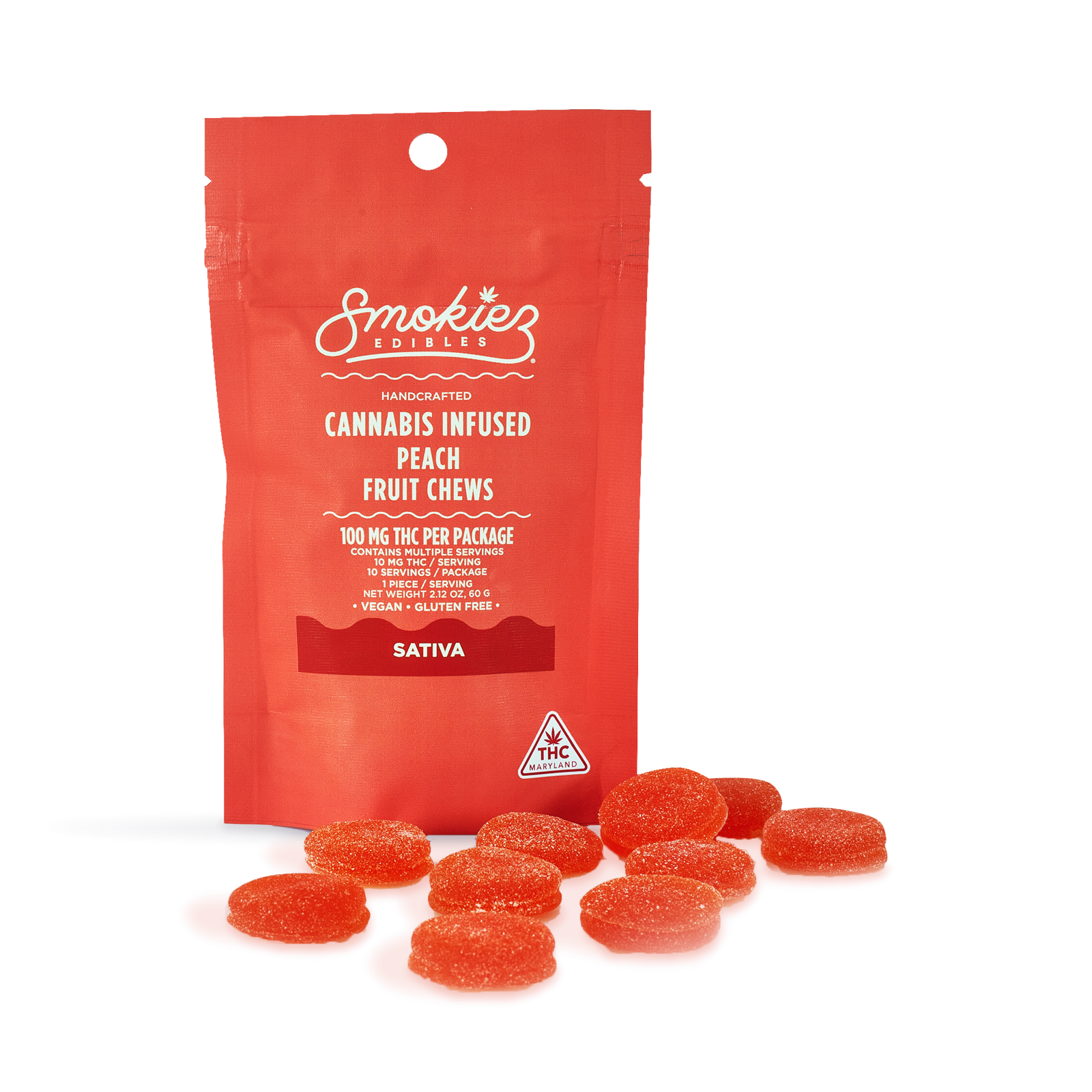 Photograph of product: Peach Fruit Chews 10-pack