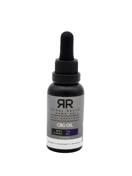 Photograph of product: Full Spectrum CBG Oil Mint Flavor - Rural Route Hemp CO - 750mg CBG