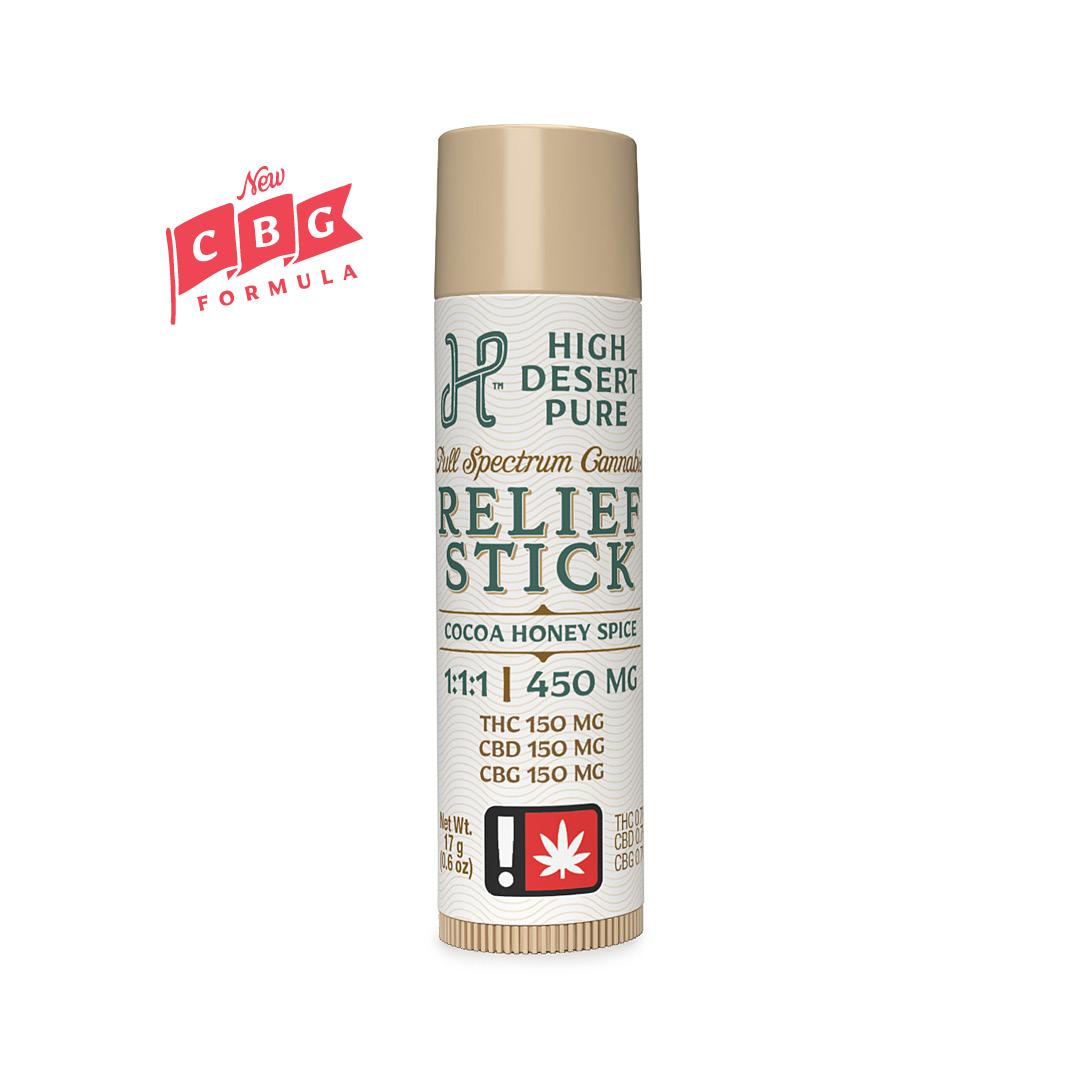 Photograph of product: High Desert Pure - Relief Stick Cocoa Honey Spice