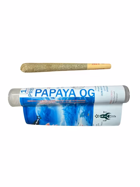Photograph of product: Star_Lit420 - Papaya OG - Single au chocolat Frosted Joint