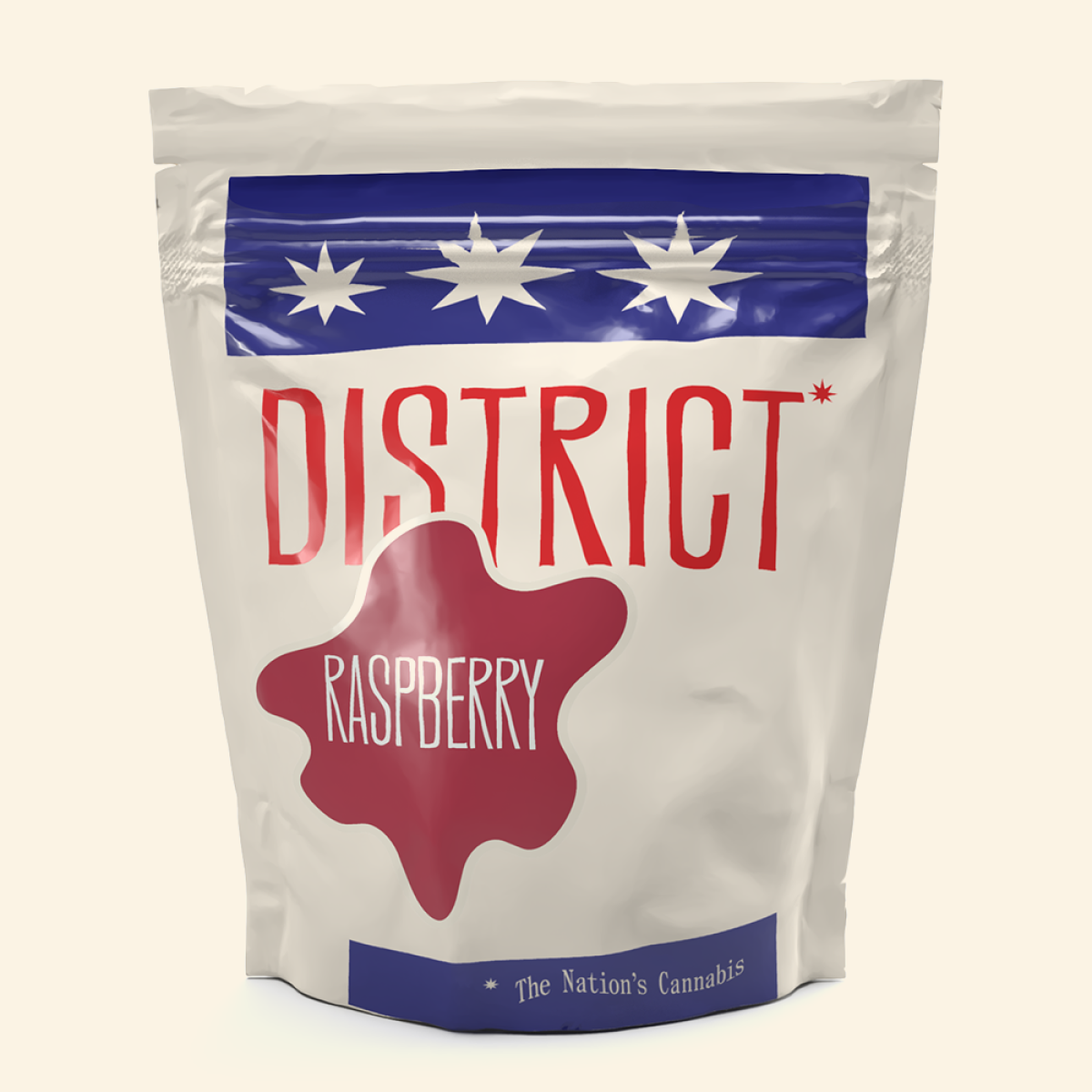 Photograph of product: District Oui'd: Raspberry Gummies (200mg) - 10 Pack