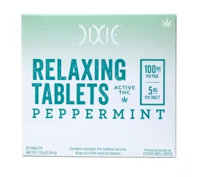 Photograph of product: Dixie | Relaxing Peppermint | 5mg Tablets (20pk)