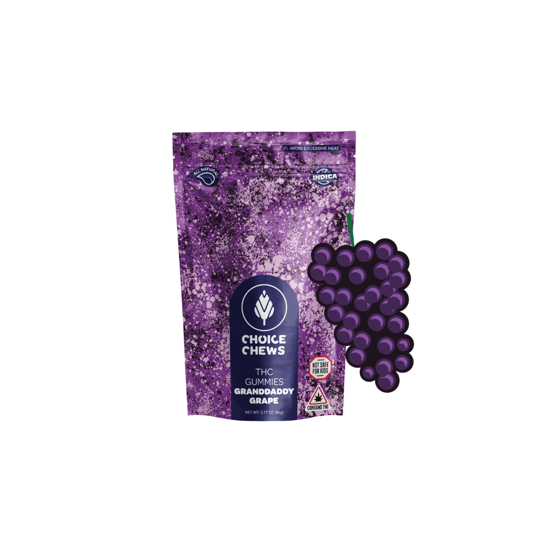 Photograph of product: Grandaddy Grape | Gummy | 100mg | 20pk