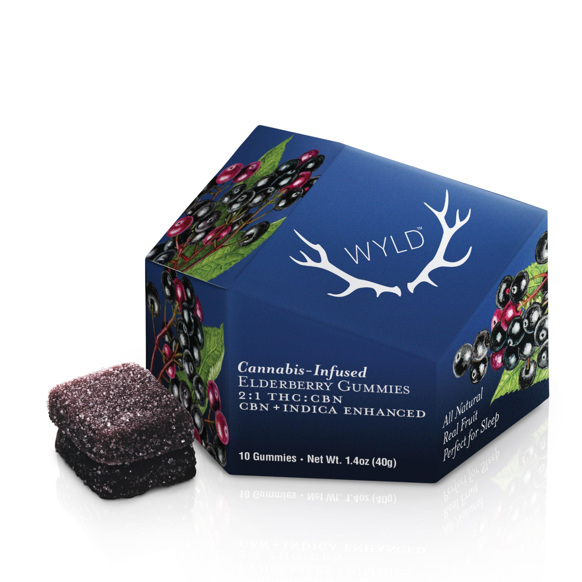 Photograph of product: Wyld: 100mg Elderberry 2:1 CBN