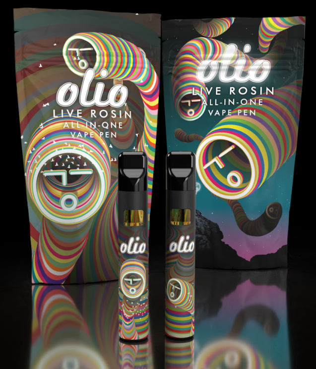 Photograph of product: OLIO | LYCHEE SPRITZ |  LIVE ROSIN AIO | .5G