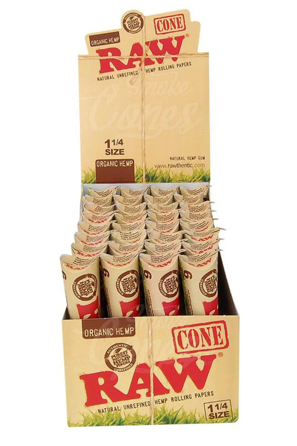 Photograph of product: Raw Organic Hemp Cone 1 1/4 6/pk