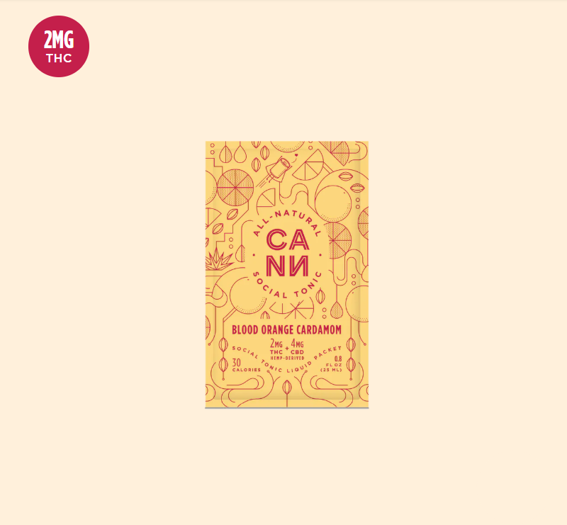 Photograph of product: Blood Orange Cardamom - 2MG THC 4MG CBD - Roadies 8PK