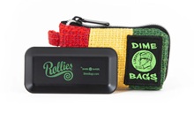 Photograph of product: DIME BAGS | 5" All In one Padded Pouch Rasta- $16