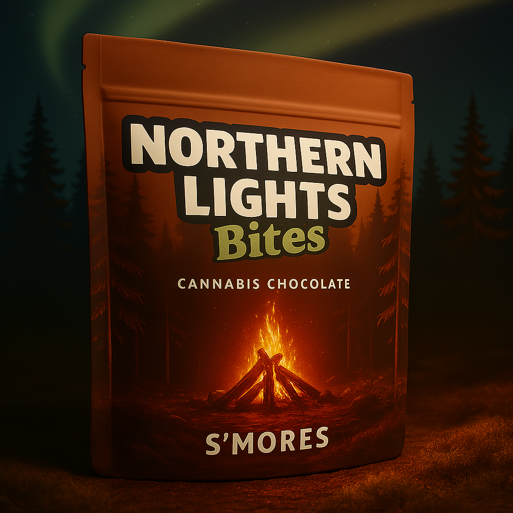 Photograph of product: S'mores Chocolate Bites | Northern Lights FX | 200mg