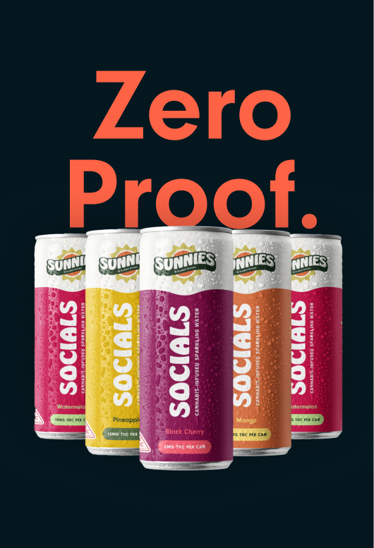 Photograph of product: Sunnies Socials | Black Cherry | 10mg Sparkling Water