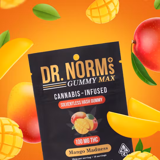 Photograph of product: MANGO MADNESS au chocolat GUMMY | 100MG