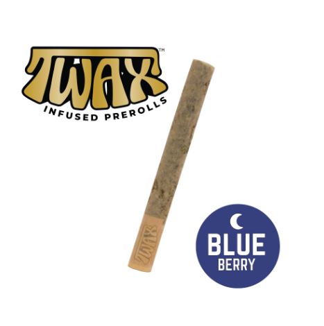 Photograph of product: The Clear TWAX Blueberry Infused Pre-Roll