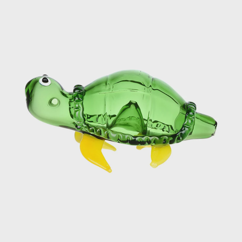 Photograph of product: Lounging Loggerhead Glass Hand Pipe | 4"