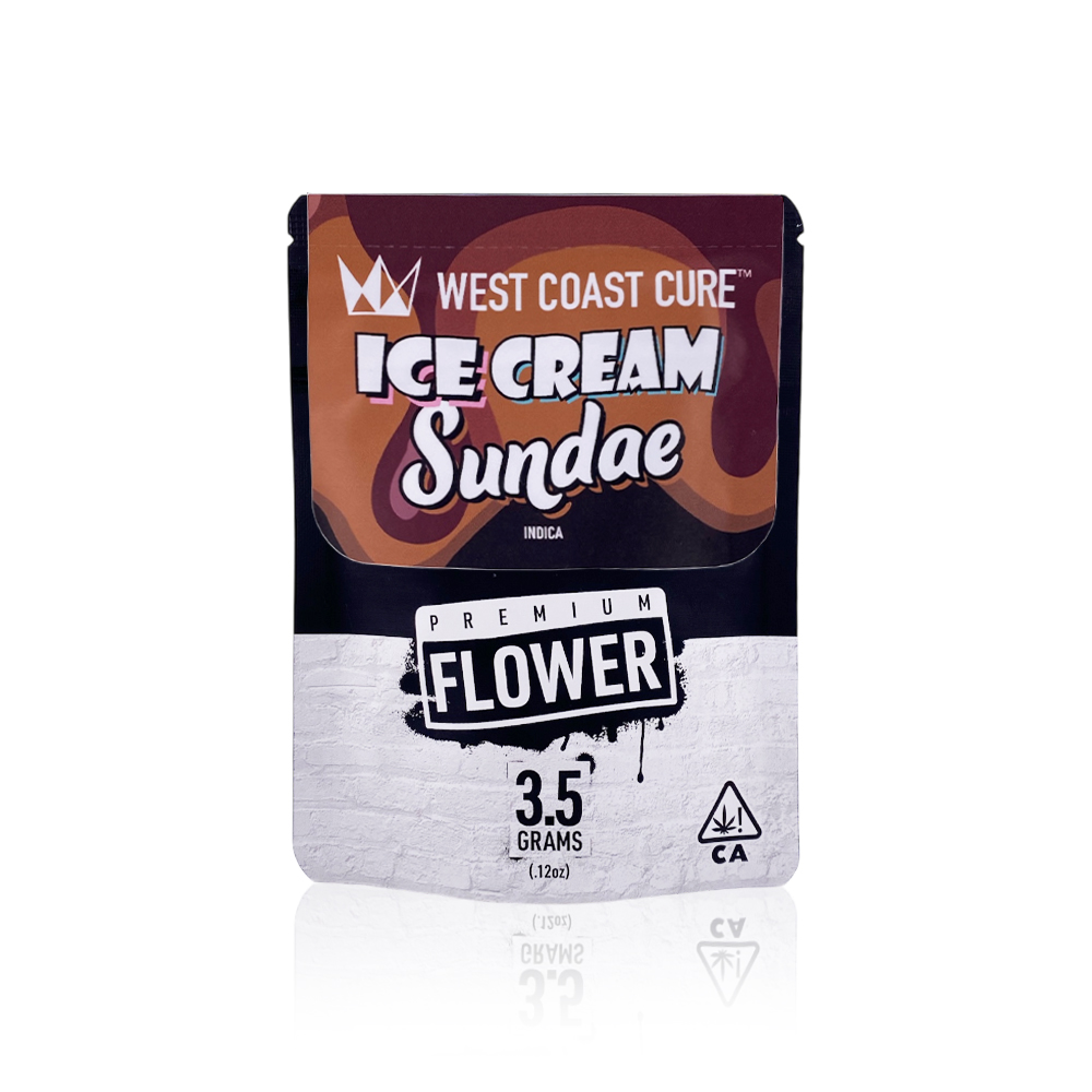 Photograph of product: WEST COAST CURE - Flower - Ice Cream Sundae - 3.5G