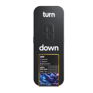 Photograph of product: Turn | GDP | Live Resin Disposable Vape | 1g