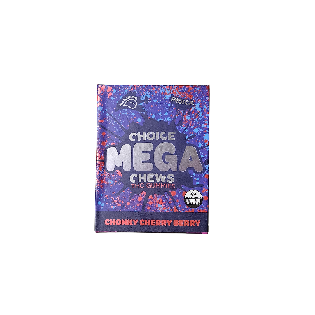 Photograph of product: Choice Mega Chew 2pk 200mg Chonky Cherry Berry
