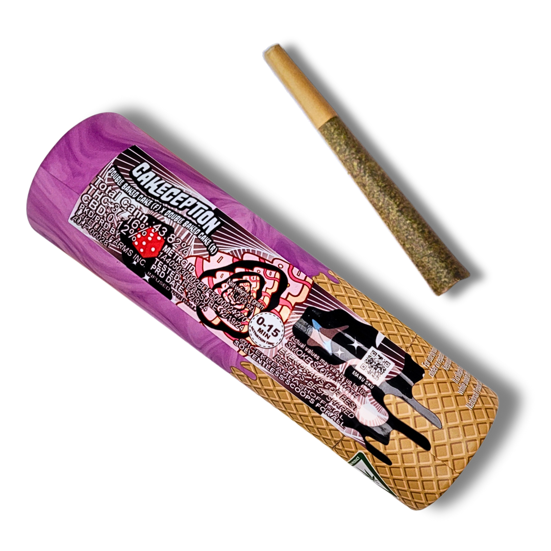 Photograph of product: Ice Kream au chocolat Cakeception Rosin Infused Pre-Roll | 1g