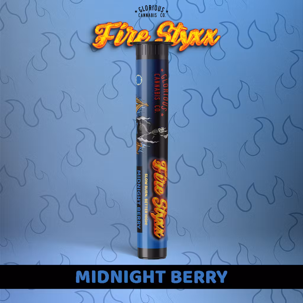 Photograph of product: Fire Styxx- Midnight Berry- 1g Infused Preroll