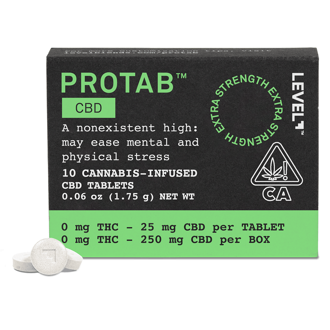 Photograph of product: Level - CBD Protab Tablets 250mg