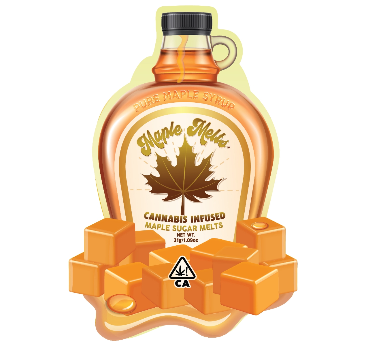 Photograph of product: Maple Melts 100mg