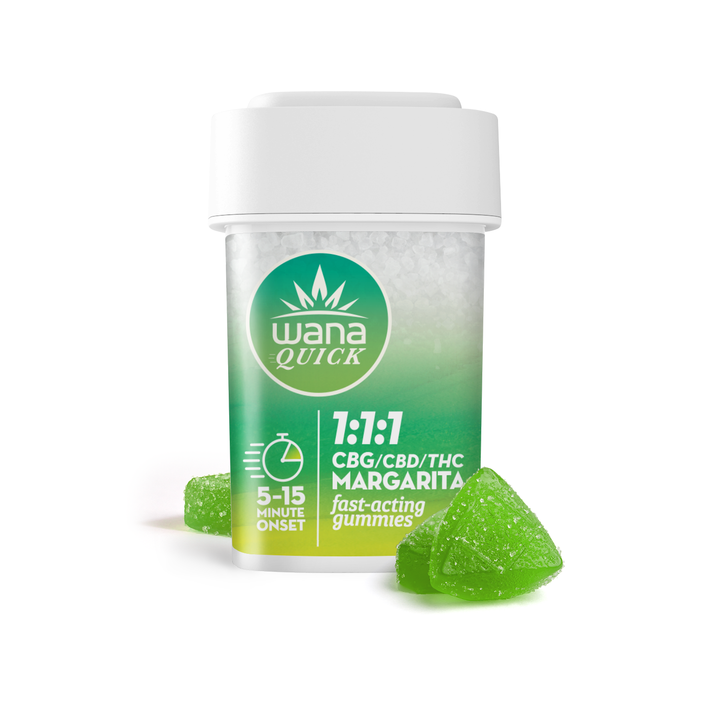 Photograph of product: 1:1:1 Margarita [20pk] (100mg CBG/100mg CBD/100mg THC)