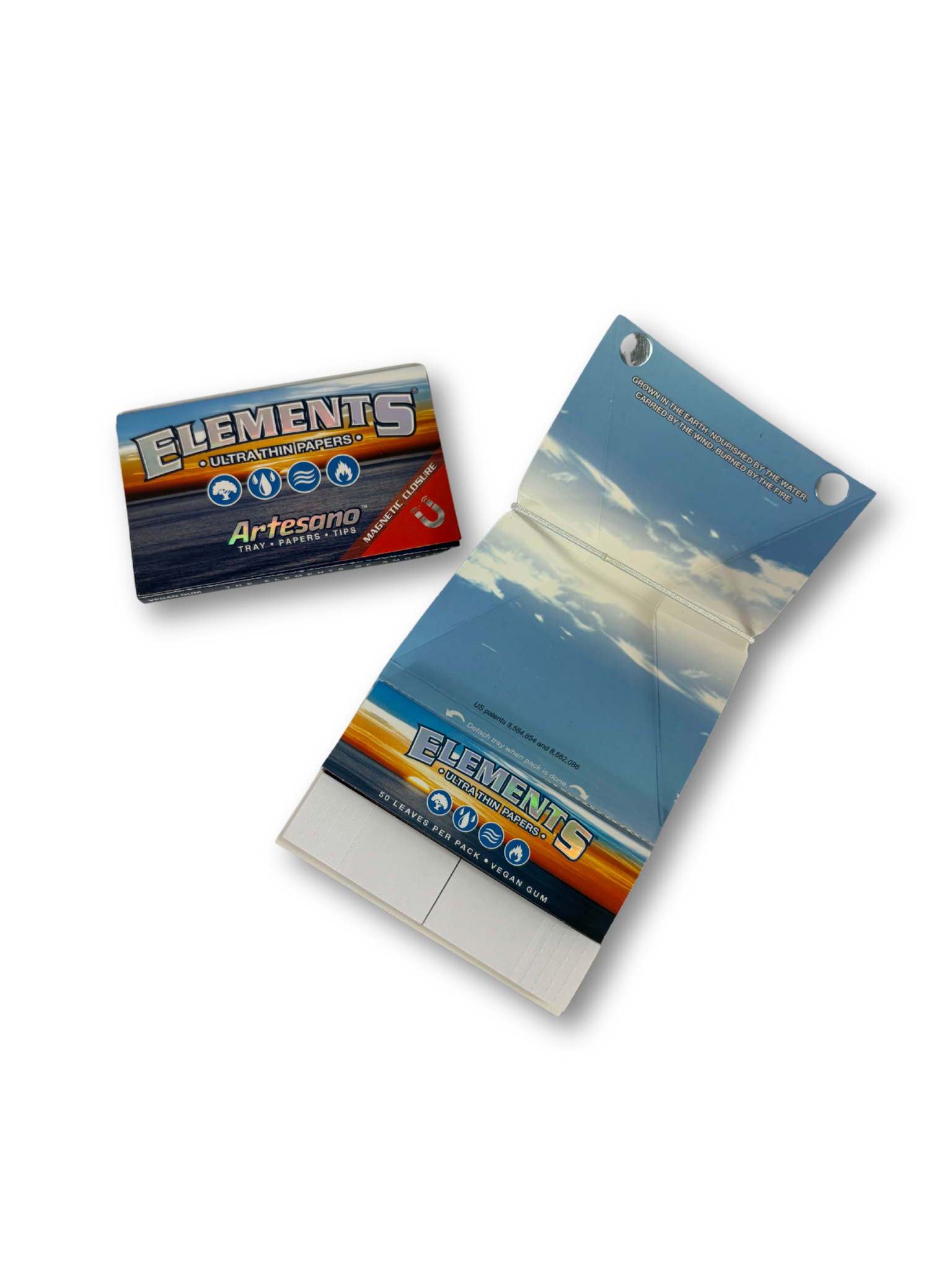 Photograph of product: Elements Rice Rolling Papers & Tips 1 1/4