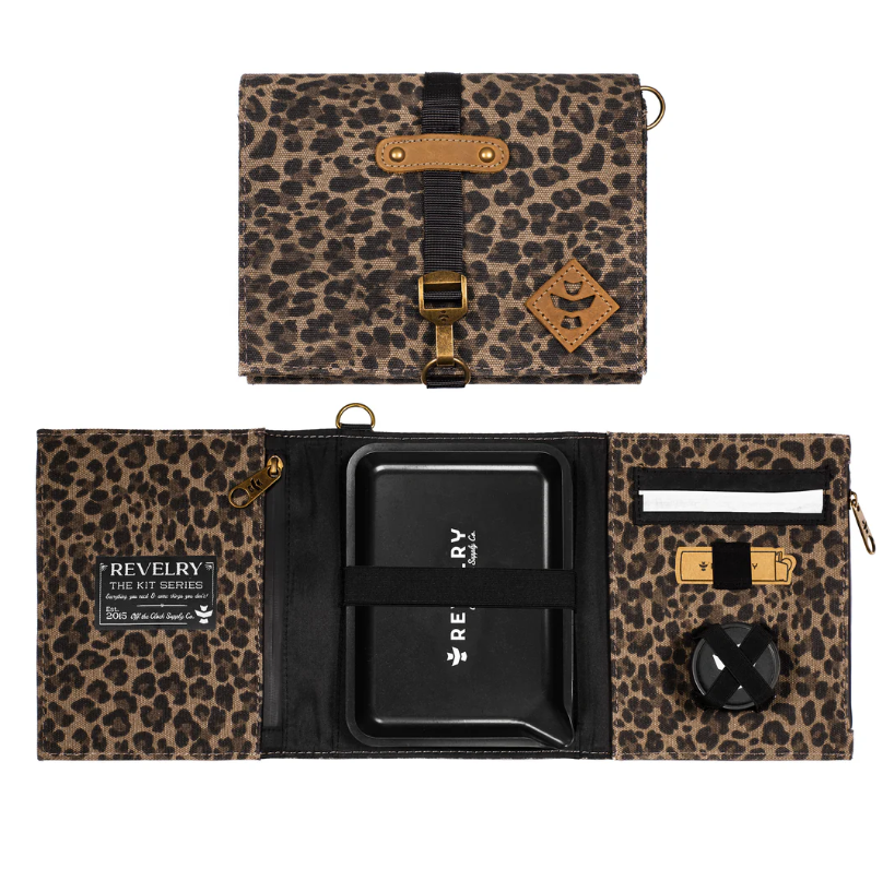 Photograph of product: The Rolling Kit Smell Proof Leopard Rolling Tray