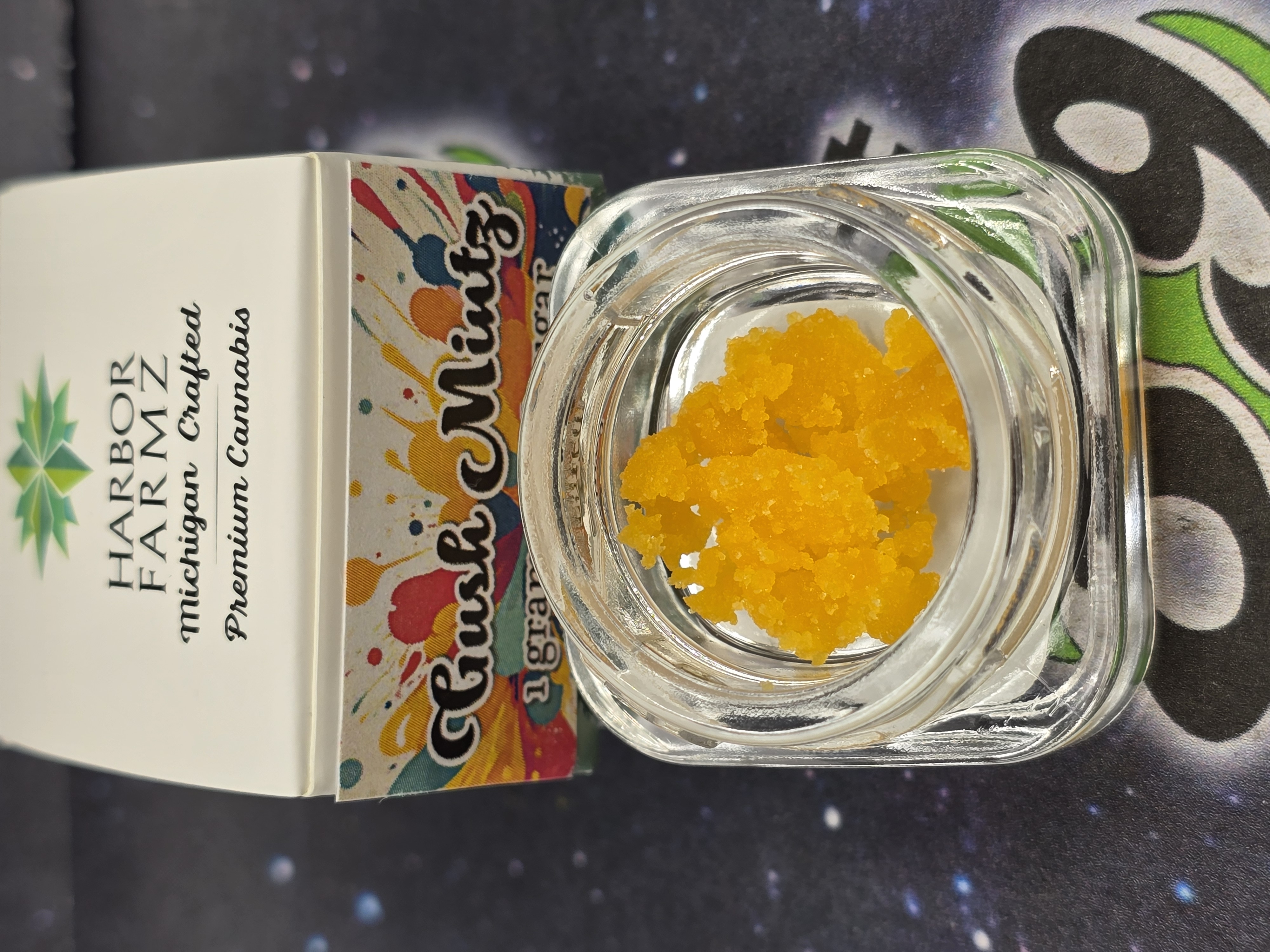 Photograph of product: Harbor Farmz | Gush Mintz Cured Sugar