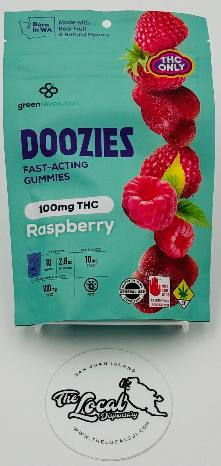 Photograph of product: Raspberry Oui'd Doozies 10pk