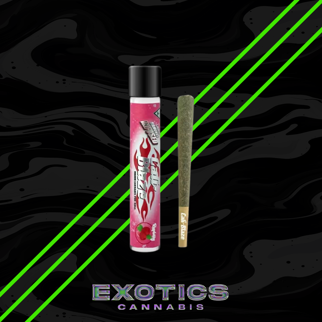 Photograph of product: Cali-Blaze - Raspberry Infused Pre-roll (3/$15)