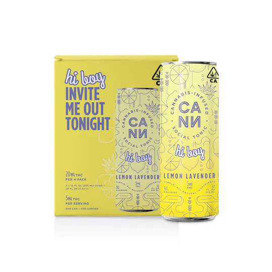 Photograph of product: CANN | Bev 5mg (4pk) | Lemon Lavender