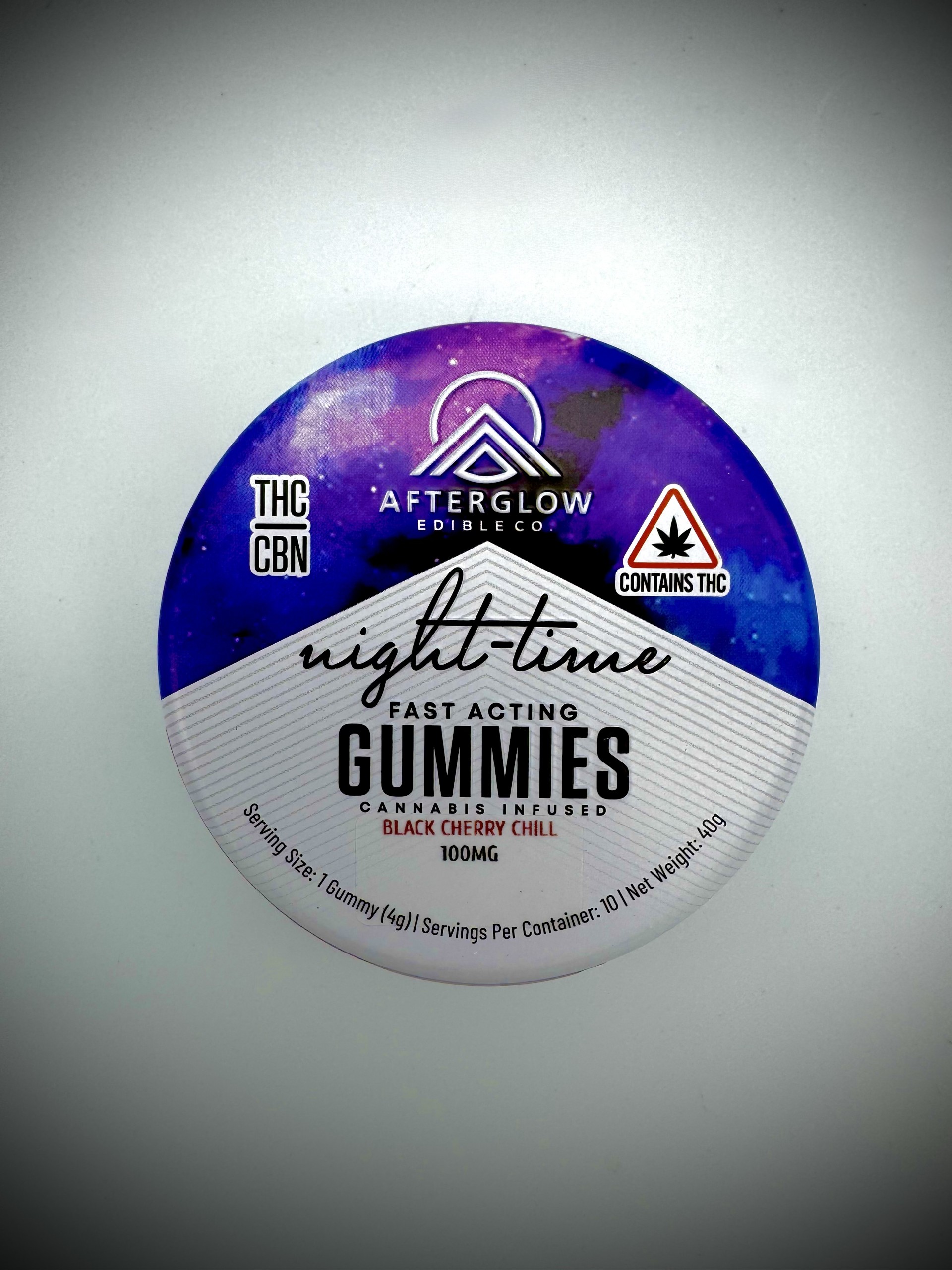 Photograph of product: Black Cherry CBN Night-Time Fast Acting Gummies | Afterglow