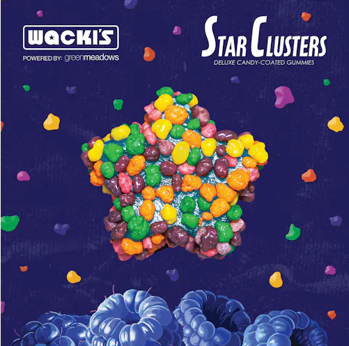 Photograph of product: Blue Razz | Star Clusters | 100mg | Hybrid