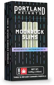 Photograph of product: Pre-Roll 3pk 3g Moonrock Slims Durban Candy (Portland Heights)