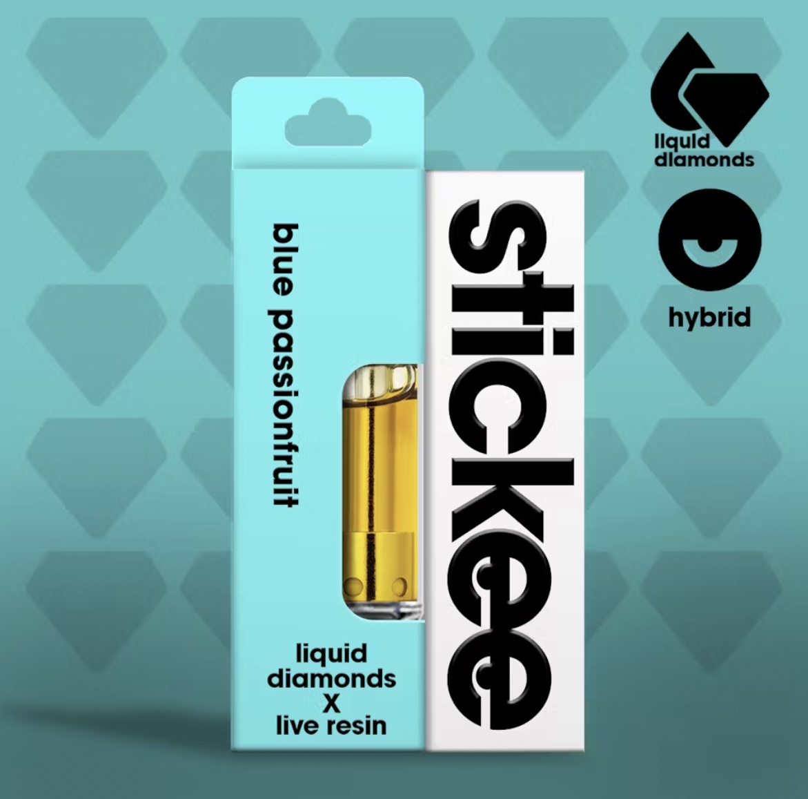 Photograph of product: AU Stickee: Blue Passionfruit 1g Live Resin Cart