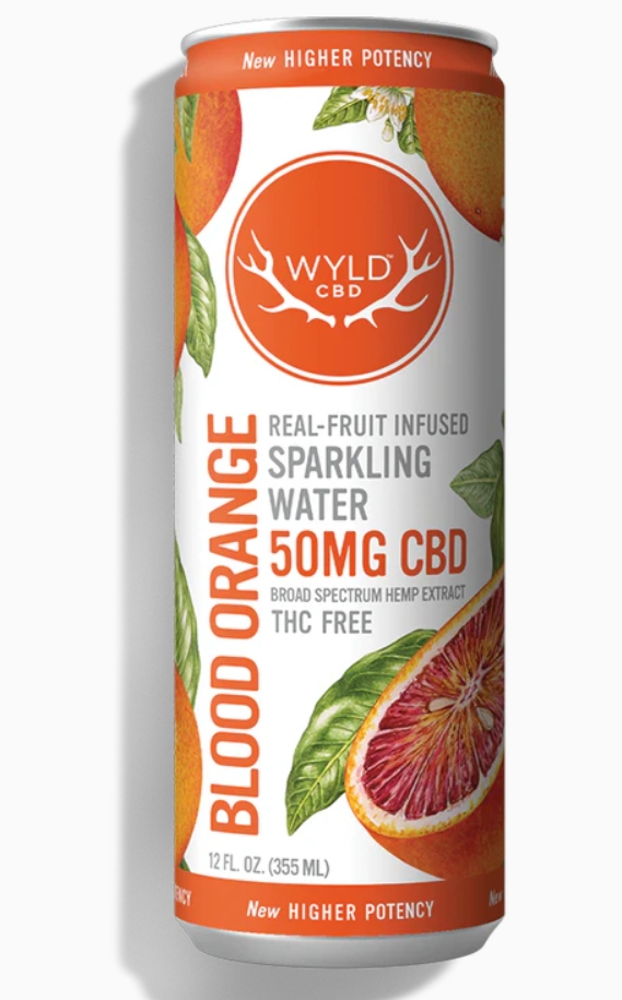 Photograph of product: Wyld CBD - Blood Orange Sparkling Water