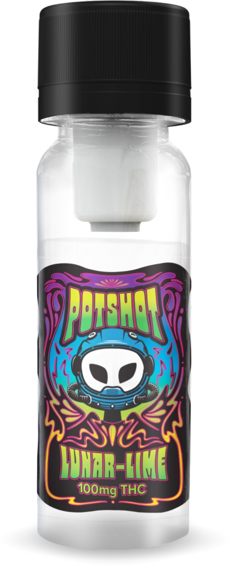 Photograph of product: Pot Shot | Lunar Lime Pot Shot | 100mg
