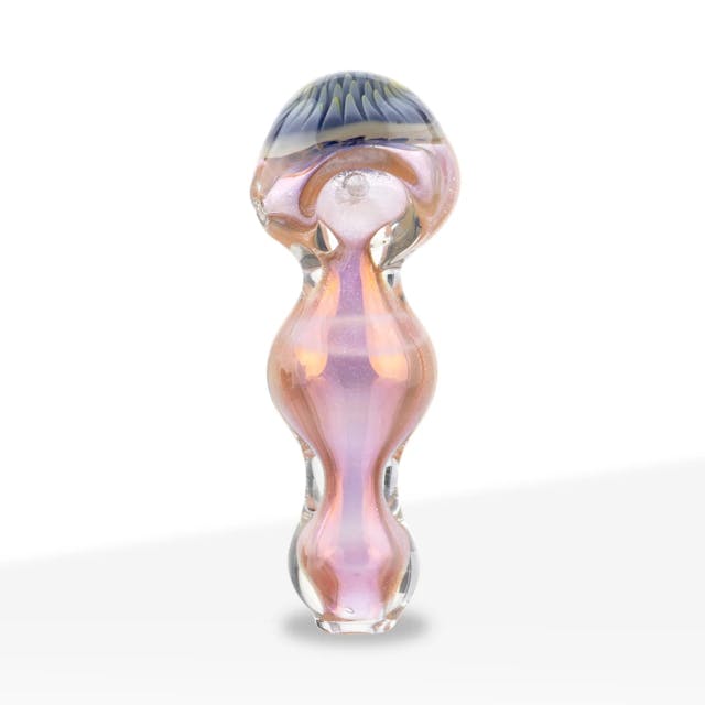 Photograph of product: Brick Glass Fumed Comb Design Hand Pipe  3.5" - 