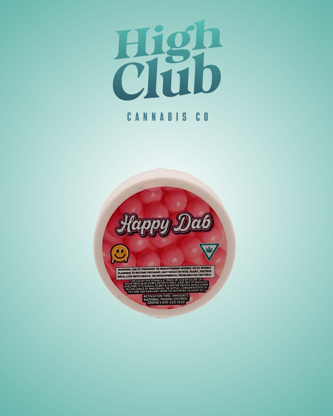 Photograph of product: Happy Dab | Bubble Gum Gelato Live Resin
