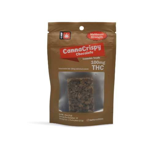 Photograph of product: Canna Crispy | Chocolate Crispy Treat Oui'd | 100mg Single