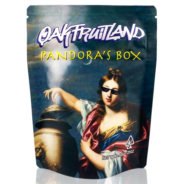 Photograph of product: Oakfruitland Black Label Series Eighth 3.5g - Fortune Cookie